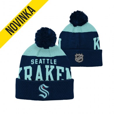 NHL, Zimná, čiapka, STETCHARK, KNIT, SEATTLE, KRAKEN, JR